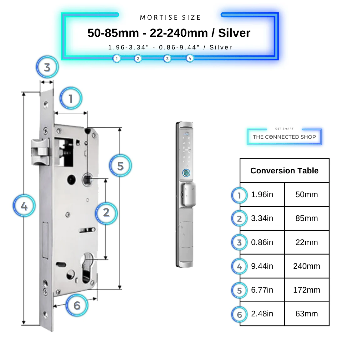 Smart Door Lock Edge Knob - Image 19